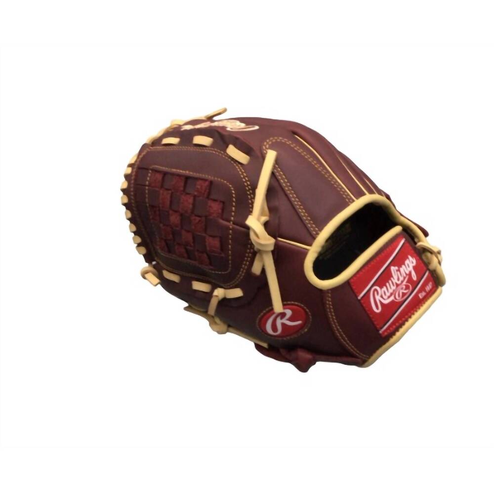 NEW RAWLINGS sandlot full right fielders glove in maroon/tan